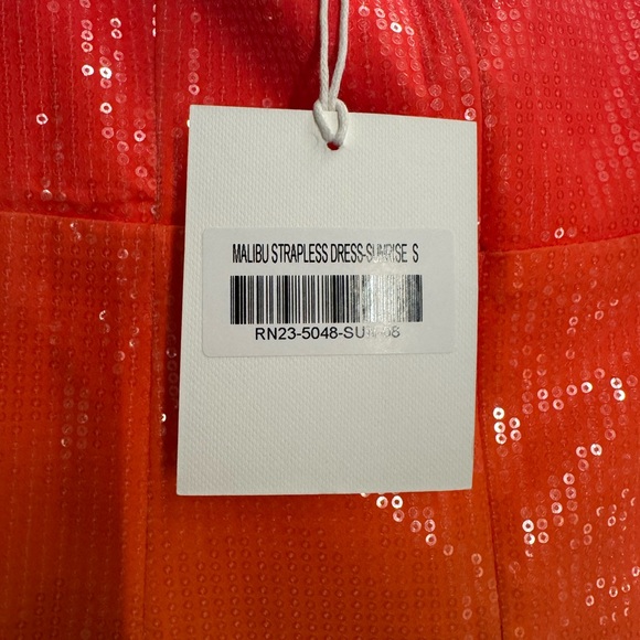 Runaway The Label MALIBU STRAPLESS DRESS - SUNRISE NWT, Small - Picture 9 of 9
